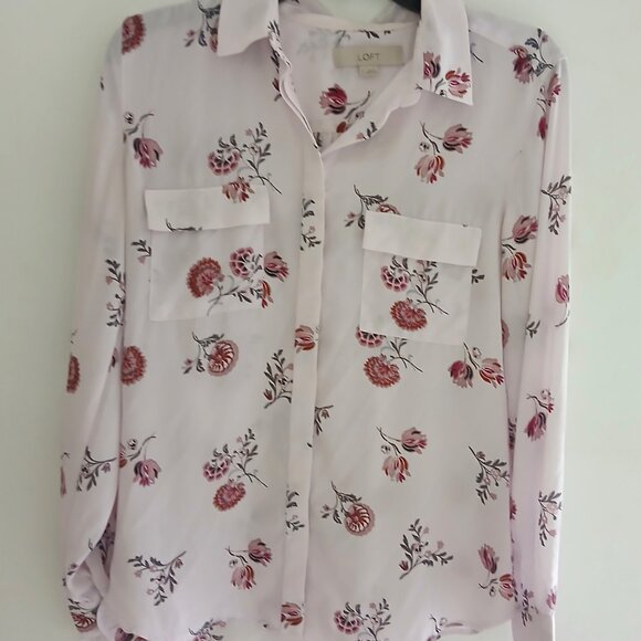 Loft Woman's Blouse Long Sleeve Small - Picture 1 of 11